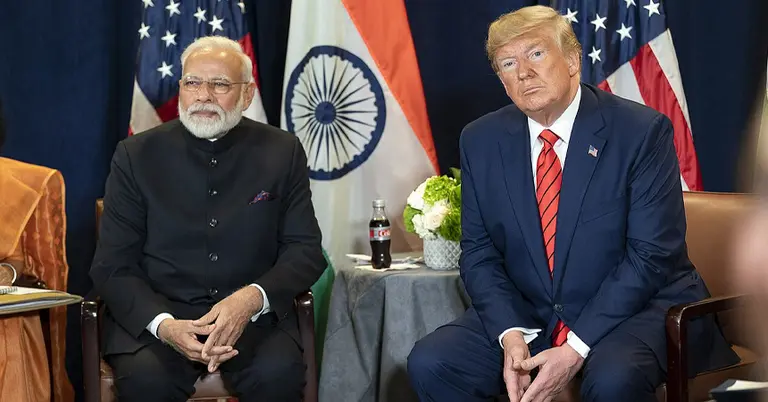 নরেন্দ্র মোদি ও ডোনাল্ড ট্রাম্প